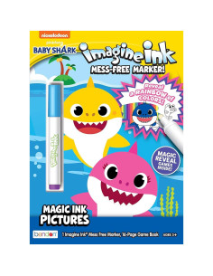 Set de Pintura con Agua Bendon - 3 Libros Baby Shark, Peppa Pig y Plaza Sésamo 2