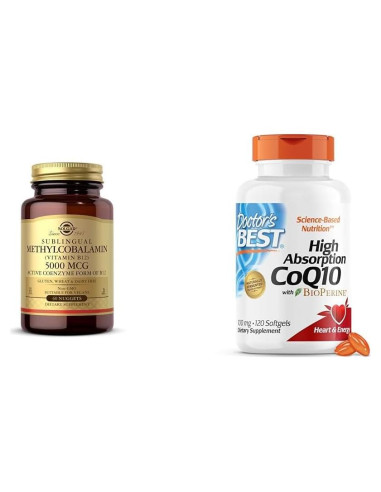 Vitamina B12 Metilcobalamina 5000 mcg Solgar - Energía y Salud