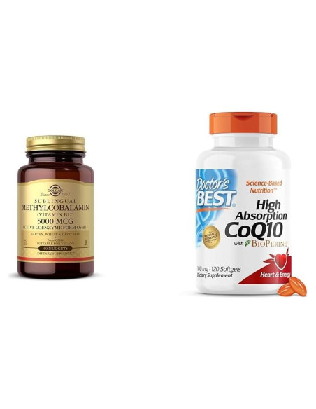 Vitamina B12 Metilcobalamina 5000 mcg Solgar - Energía y Salud