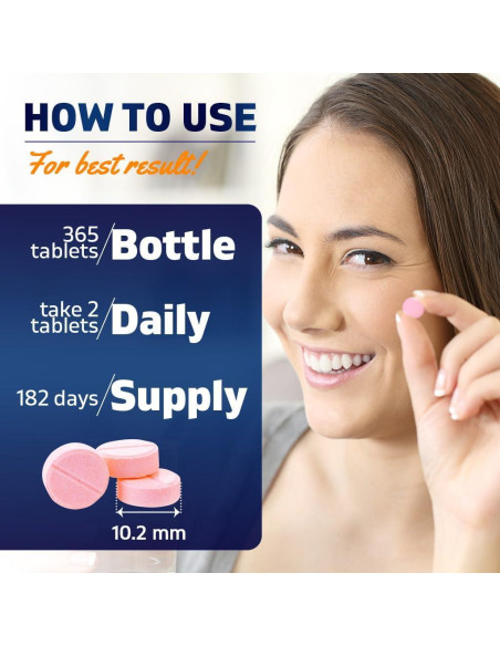 Vitamatic Vitamina B12 5000 mcg - 365 Tabletas Sabor Berry