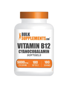BulkSupplements Vitamina B12 5000 mcg Softgels 180 Unidades