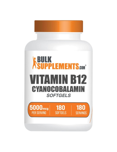 BulkSupplements Vitamina B12 5000 mcg Softgels 180 Unidades