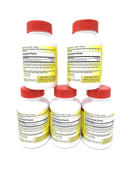 Suplemento B-12 Sublingual 5000 mcg Kirkland 300 Tabletas