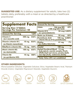 Solgar B-Complejo con Vitamina C - 200 Tabletas Veganas 2