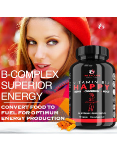 Suplemento de Vitamina B12 Enclare 2000mcg - Complejo B Vegano 2