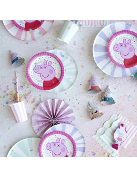 Sombreros Mini de Fiesta Peppa Pig - Paquete de 8 - 9.3 cm Sombreros Mini de Fiesta Peppa Pig - Paquete de 8 - 9.3 cm