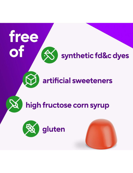 Suplemento Gummy B-Complejo Vitafusion 60 Unidades Sabor Fresa