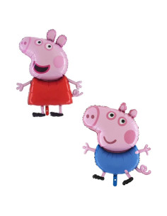 Paquete de 2 Globos Gigantes Peppa y George 93.98 cm