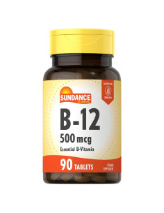 Vitamina B-12 Sundance 500 mcg 90 Tabletas Vegetarianas