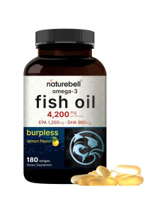Aceite de Pescado Omega 3 Nature Bell 4,200mg 180 Cápsulas