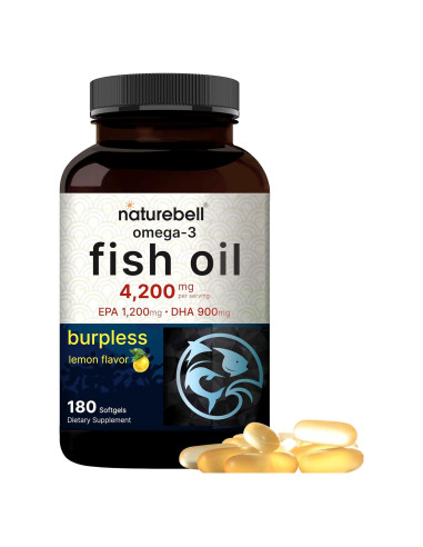 Aceite de Pescado Omega 3 Nature Bell 4,200mg 180 Cápsulas
