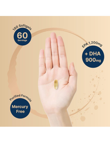 Aceite de Pescado Omega 3 Nature Bell 4,200mg 180 Cápsulas