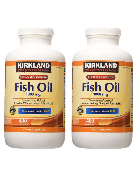 Aceite de Pescado Omega-3 Kirkland Signature 400 Cápsulas Aceite de Pescado Omega-3 Kirkland Signature 400 Cápsulas