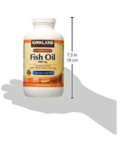 Aceite de Pescado Omega-3 Kirkland Signature 400 Cápsulas