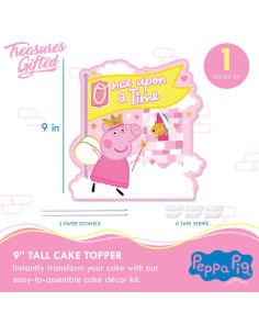 Decoraciones de Cumpleaños Peppa Pig - Adornos y Fundas para Cupcakes 2