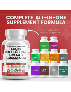 Suplemento Clean Nutraceuticals COQ10 200mg Omega 3 60 Cápsulas 2