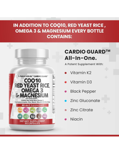 Suplemento Clean Nutraceuticals COQ10 200mg Omega 3 60 Cápsulas