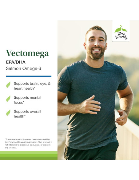 Terry Naturally Vectomega Omega-3 - 60 Tabletas EPA DHA