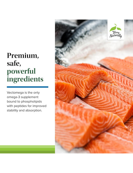 Terry Naturally Vectomega Omega-3 - 60 Tabletas EPA DHA