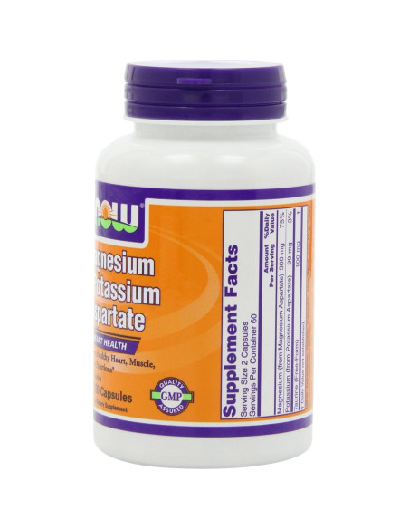 NOW Aspartato de Magnesio y Potasio con Taurina 240 Cápsulas NOW Aspartato de Magnesio y Potasio con Taurina 240 Cápsulas
