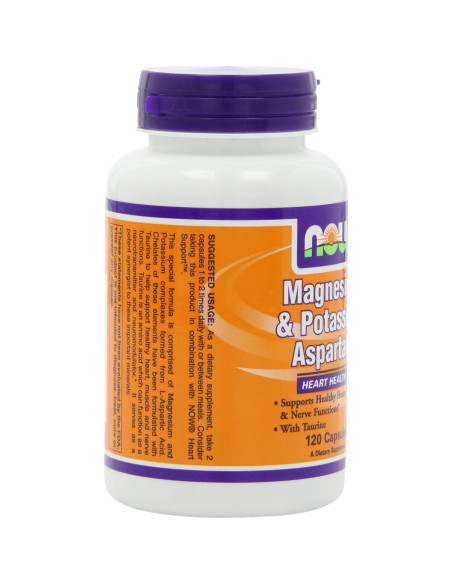 NOW Aspartato de Magnesio y Potasio con Taurina 240 Cápsulas NOW Aspartato de Magnesio y Potasio con Taurina 240 Cápsulas
