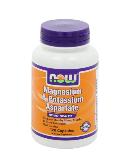 NOW Aspartato de Magnesio y Potasio con Taurina 240 Cápsulas NOW Aspartato de Magnesio y Potasio con Taurina 240 Cápsulas
