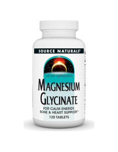 Magnesio Glicinato Source Naturals 200 mg - 120 Tabletas