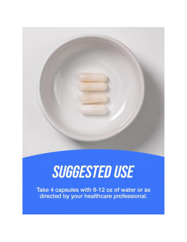 Cápsulas de Glicinato de Magnesio BulkSupplements 400mg - 240 Unidades