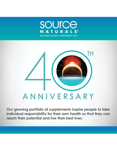 Magnesio Glicinato Source Naturals 200 mg - 120 Tabletas