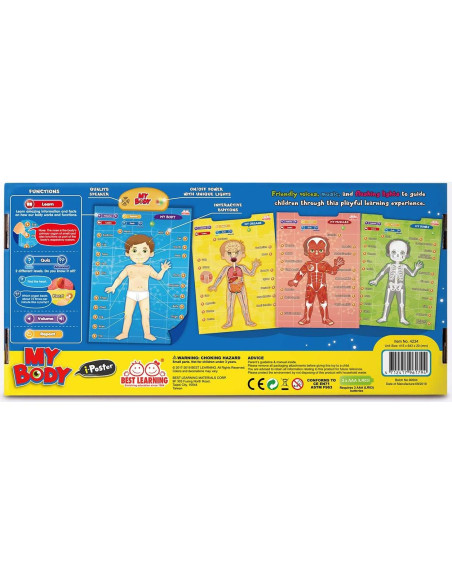 i-Poster Mi Cuerpo - Juguete Educativo Interactivo 56x47 cm