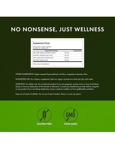 Suplemento Herbal para el Hígado Swanson - 120 Cápsulas