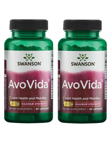 Suplemento Articular Swanson AvoVida 60 Cápsulas 300mg