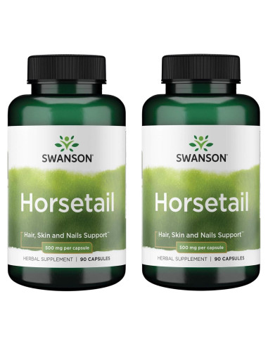 Suplemento Herbal Cola de Caballo Swanson - 90 Cápsulas 500mg