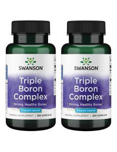 Complejo de Boro Triple Swanson - 250 Cápsulas - Soporte Óseo