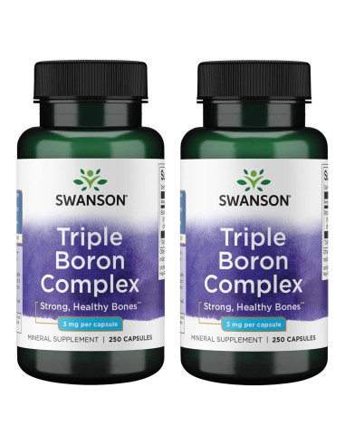 Complejo de Boro Triple Swanson - 250 Cápsulas - Soporte Óseo