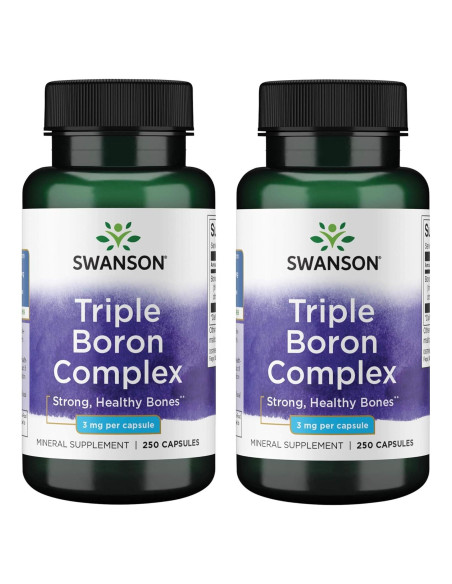 Complejo de Boro Triple Swanson - 250 Cápsulas - Soporte Óseo Complejo de Boro Triple Swanson - 250 Cápsulas - Soporte Óseo
