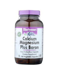 Cápsulas Vegetarianas de Calcio Magnesio Boro Bluebonnet 180 Unidades