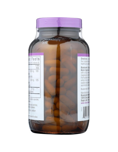 Cápsulas Vegetarianas de Calcio Magnesio Boro Bluebonnet 180 Unidades