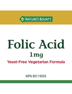 Ácido Fólico Nature's Bounty 1 mg 150 Tabletas 2