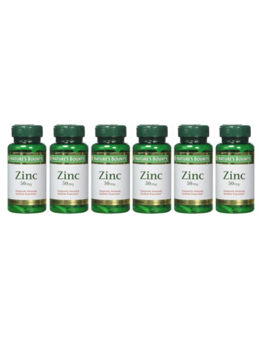 Tabletas de Zinc Nature's Bounty 50 mg 600 unidades
