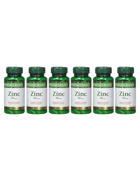 Tabletas de Zinc Nature's Bounty 50 mg 600 unidades Tabletas de Zinc Nature's Bounty 50 mg 600 unidades