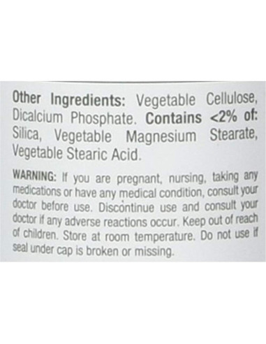 Tabletas de Zinc Nature's Bounty 50 mg 600 unidades