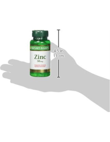 Tabletas de Zinc Nature's Bounty 50 mg 600 unidades