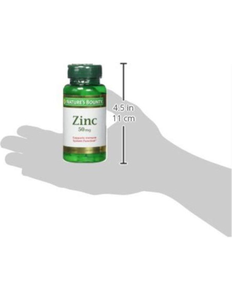 Tabletas de Zinc Nature's Bounty 50 mg 600 unidades Tabletas de Zinc Nature's Bounty 50 mg 600 unidades