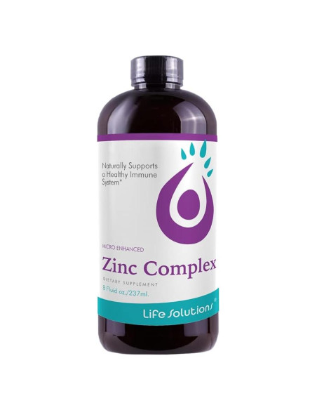 Complejo de Zinc y Cobre Life Solutions 236.6ml - Suplemento Líquido