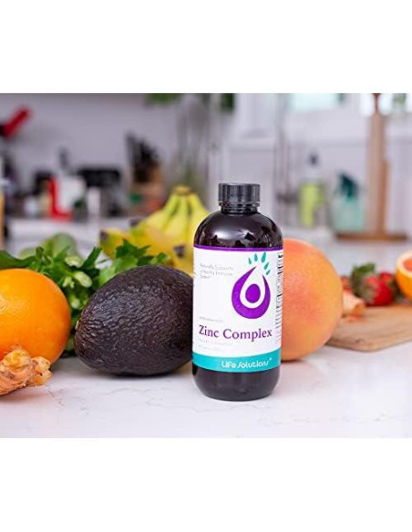 Complejo de Zinc y Cobre Life Solutions 236.6ml - Suplemento Líquido