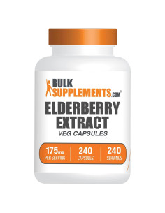 Cápsulas de Saúco BulkSupplements 240 Unidades Veganas