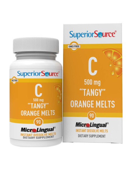 Vitamina C 500 mg Superior Source Naranja Ácida - 90 Tabletas Sublinguales Vitamina C 500 mg Superior Source Naranja Ácida - 90 Tabletas Sublinguales