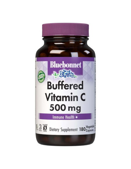 Cápsulas Vegetales Vitamina C 500 mg BlueBonnet 180 Unidades