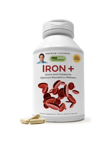 Suplemento de Hierro Plus Andrew Lessman 90 Cápsulas 18mg